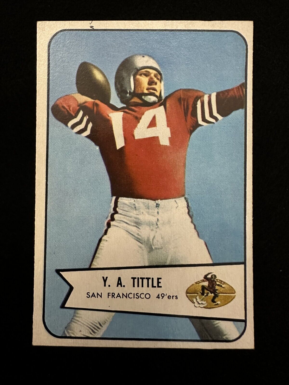 1954 Bowman Y.A. Tittle (#42) NM HOFer, MVP ^GRUMPYBUCK^