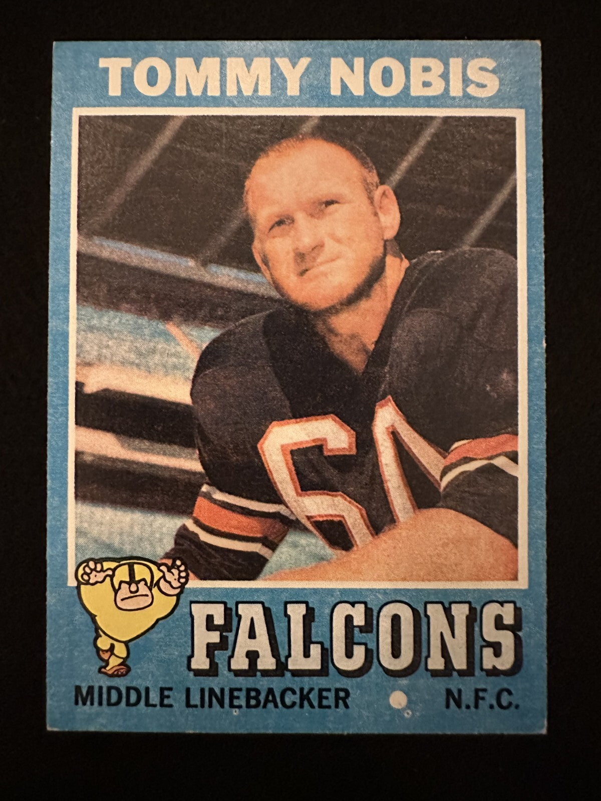 1971 Topps Tommy Nobis (#60) VG Falcons LB, "Mr. Falcon" ^GRUMPYBUCK^