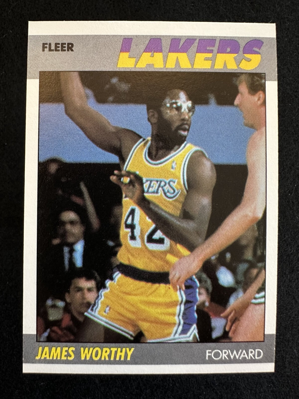 1987–88 Fleer James Worthy (#130) NM Centered, Sharp Corners, HOFer ^GRUMPYBUCK^
