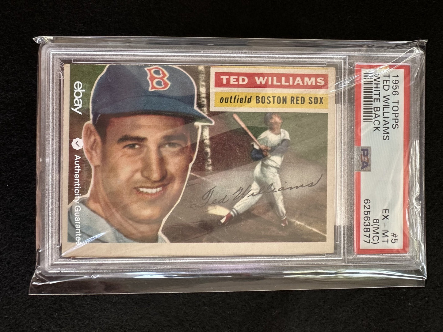 1956 Topps Ted Williams (#5) PSA 6 MC Best MC of All Time w/Koufax ^GRUMPYBUCK^
