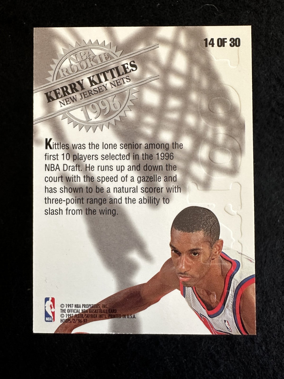1996 NBA Hoops Kerry Kittles Gold Rookie (#14/30) NM Nets ^GRUMPYBUCK^