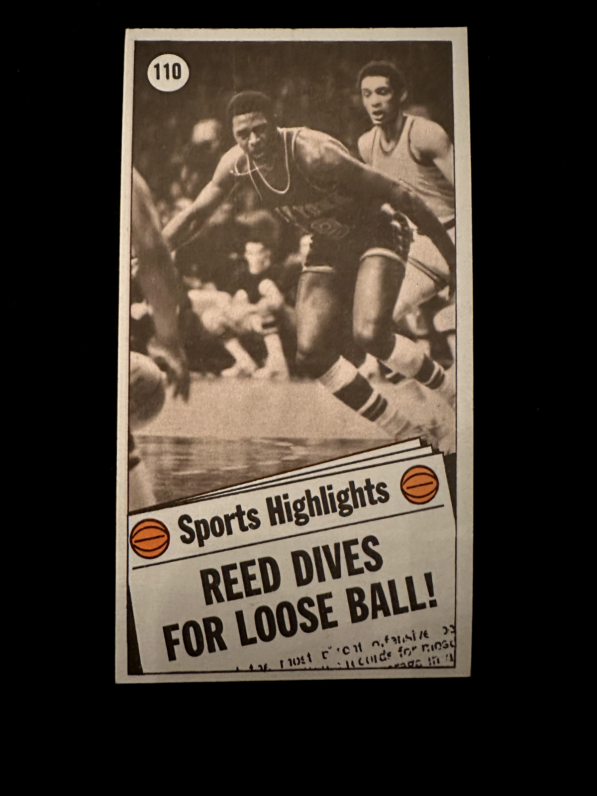 1970–71 Topps Willis Reed (#110) NM HOFer, Knicks Great, NBA Champ ^GRUMPYBUCK^