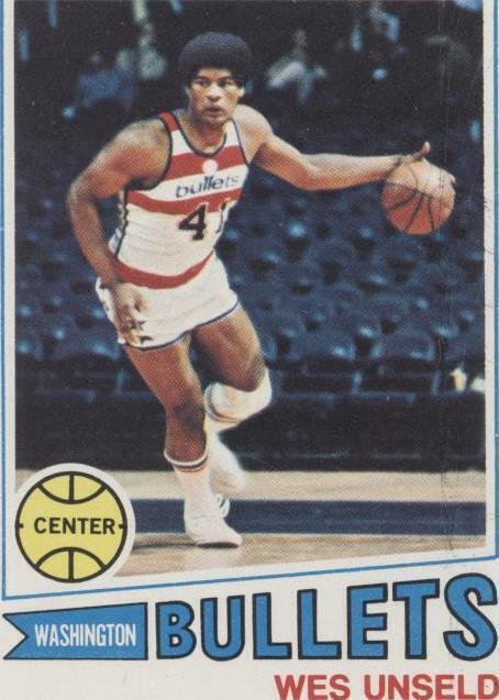 1977–78 Topps Wes Unseld (#75) EX HOFer, NBA Champ, Bullets Great ^GRUMPYBUCK^