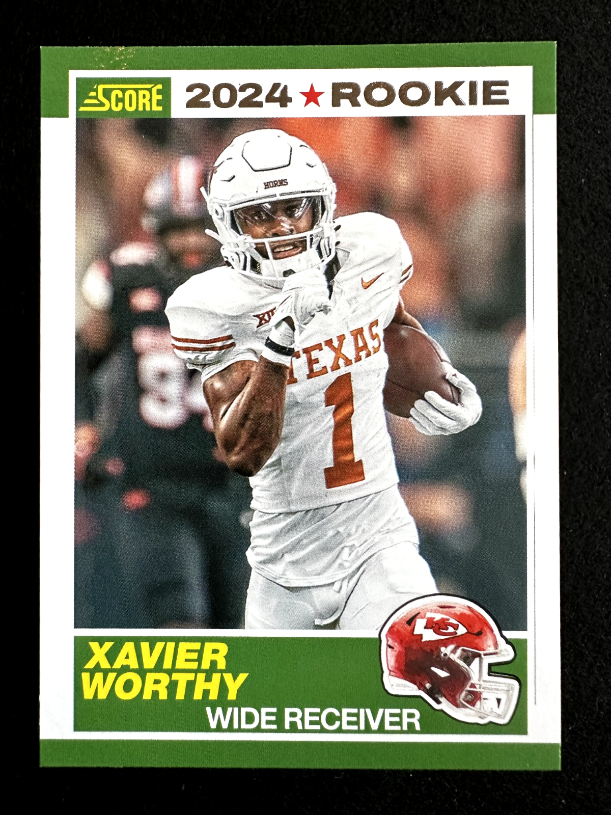 2024 Score Xavier Worthy (#1) NM Rookie Card, Texas Longhorn ^GRUMPYBUCK^