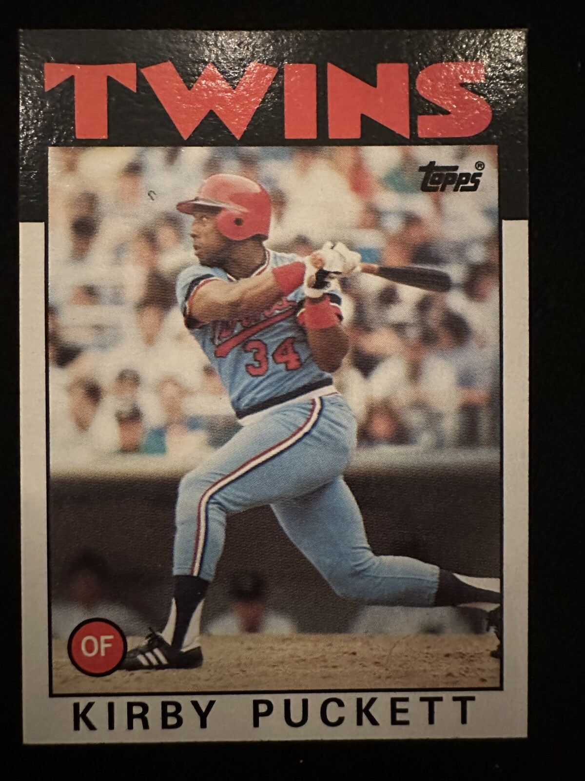 1986 Topps Kirby Puckett (#329) NM HOFer, Twins Great ^GRUMPYBUCK^