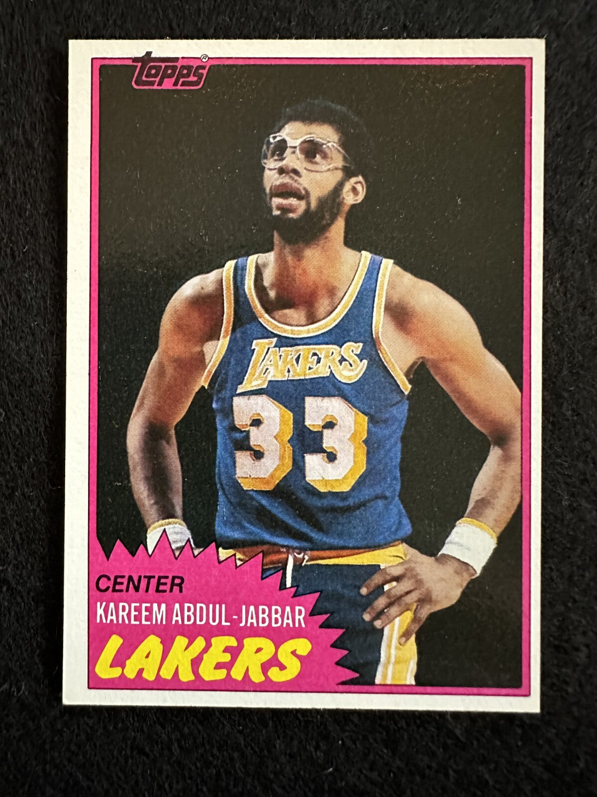 1981–82 Topps Kareem Abdul-Jabbar (#20) NM HOFer, Lakers Legend ^GRUMPYBUCK^