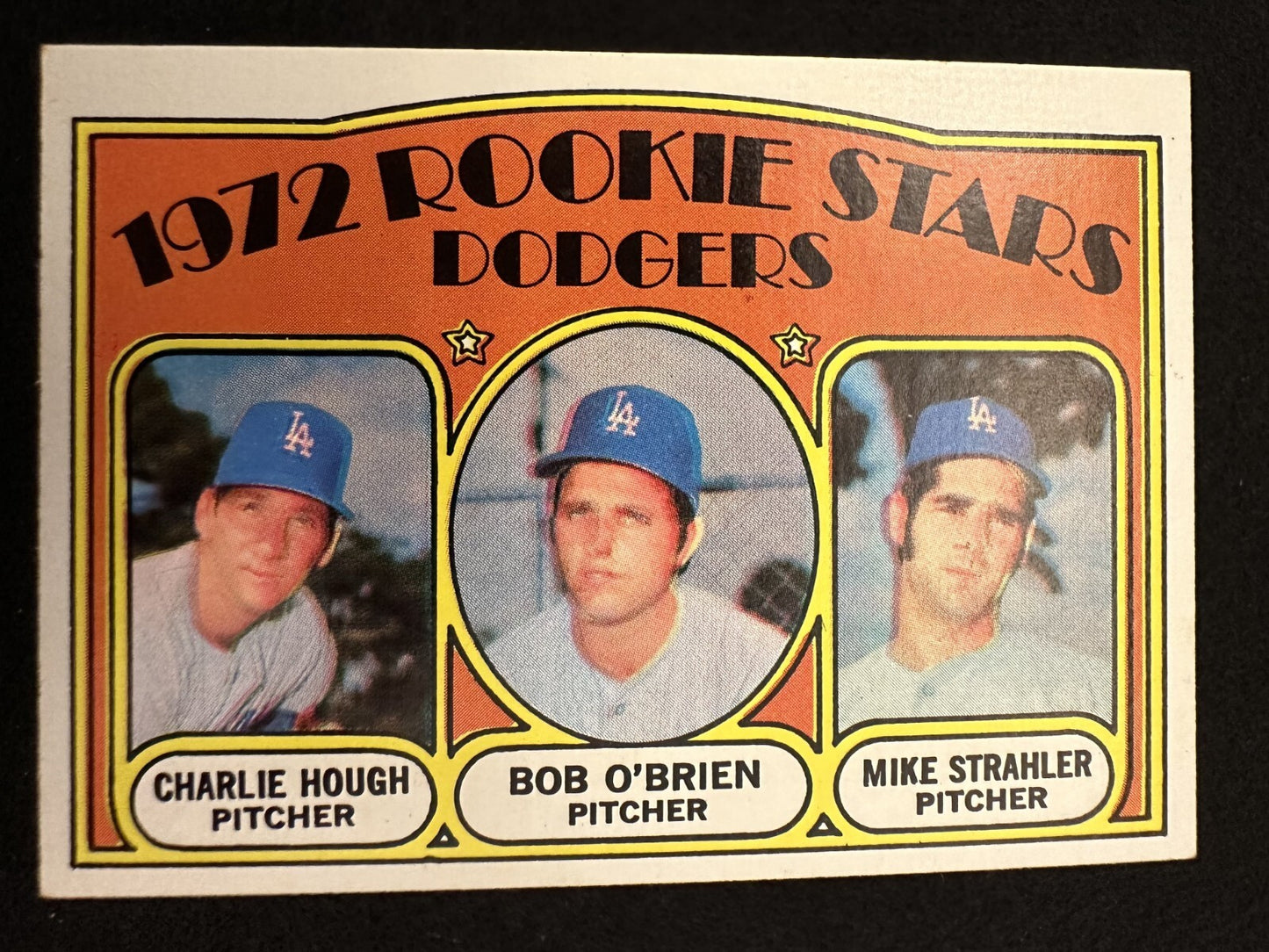 1972 Topps Dodgers Rookie Stars (#198) NM Charlie Hough Rookie Card ^GRUMPYBUCK^