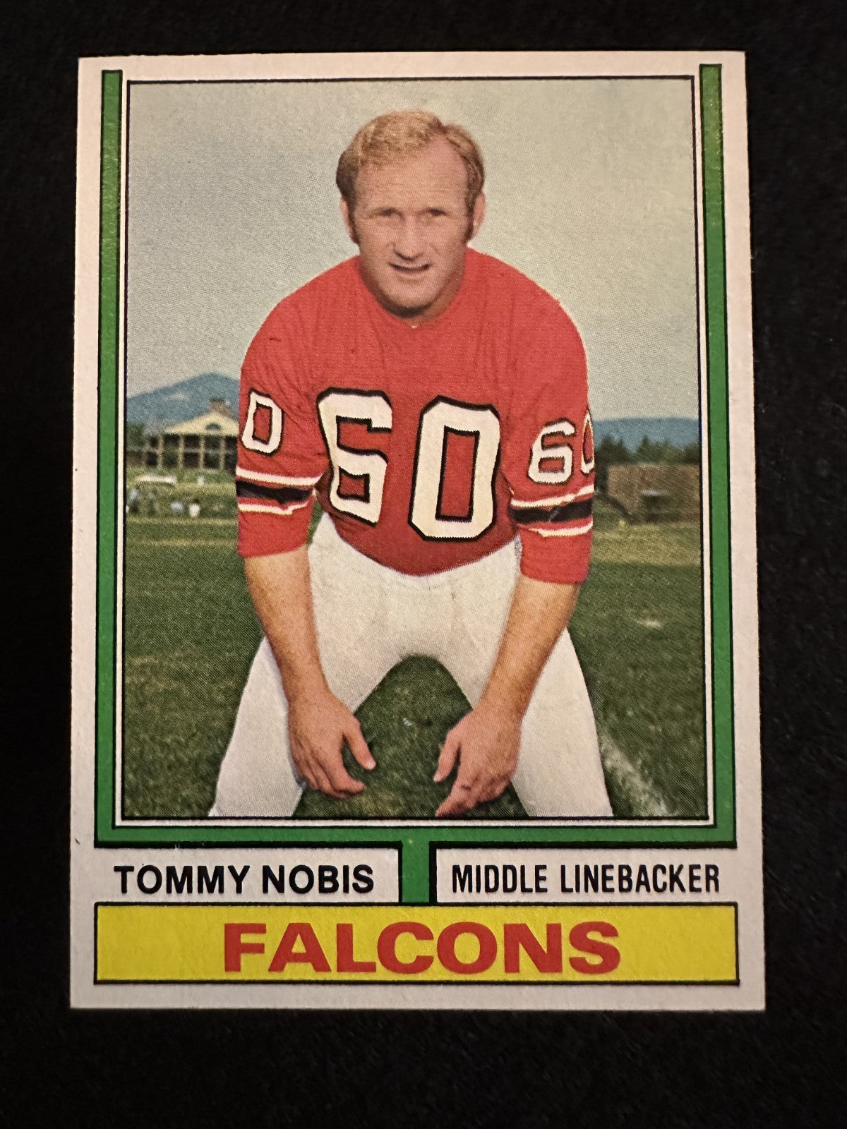 1974 Topps Tommy Nobis (#160) EX Falcons LB, “Mr. Falcon” ^GRUMPYBUCK^
