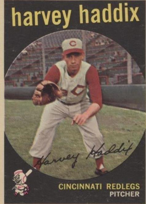 1959 Topps Harvey Haddix (#184) PSA 8 All Star, WS Champ ^GRUMPYBUCK^