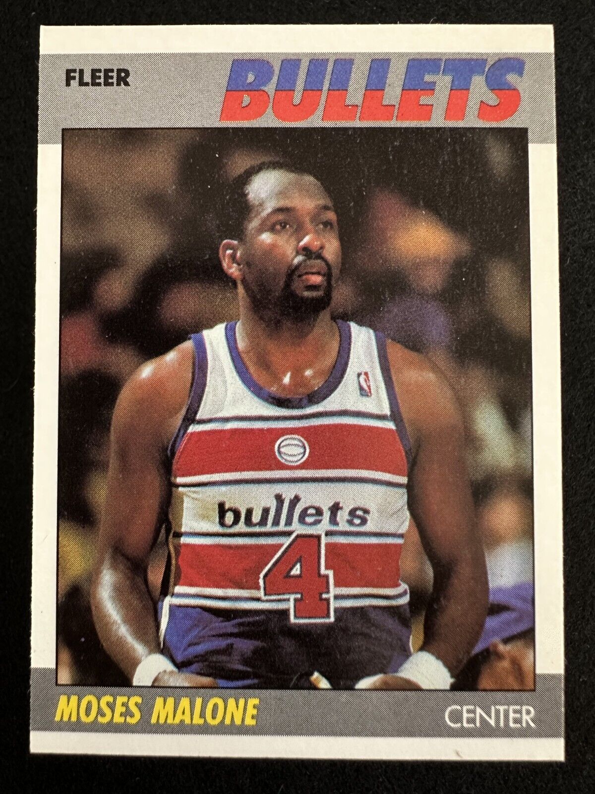 1987–88 Fleer Moses Malone (#69) NM HOFer, MVP, WS Champ ^GRUMPYBUCK^