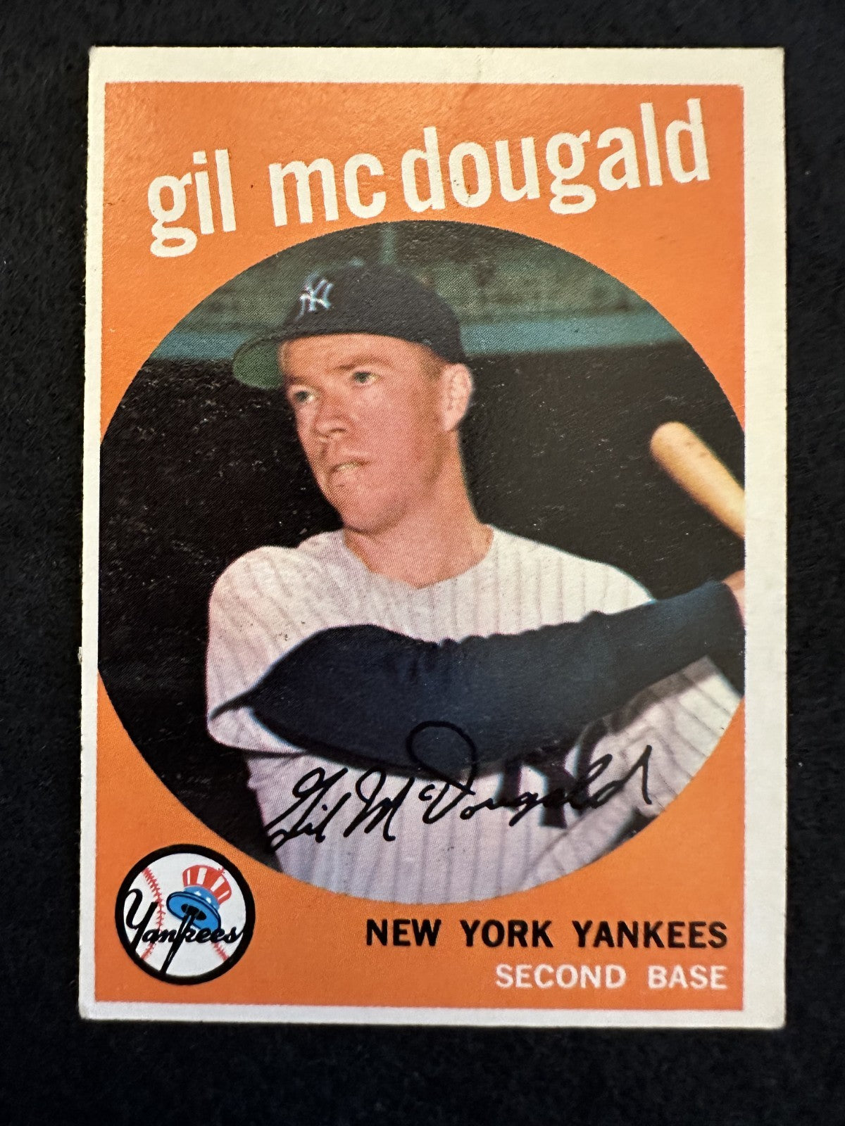 1959 Topps Gil McDougald (#345) EX Yankees Great, All-Star ^GRUMPYBUCK^