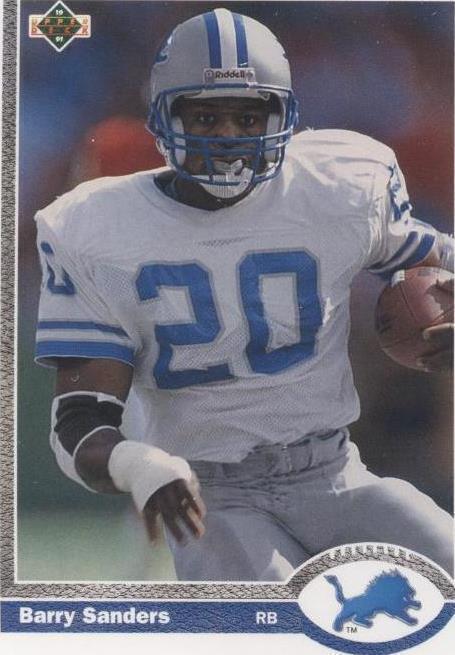 1991 Upper Deck Barry Sanders (#444) NM HOFer, Heisman Winner ^GRUMPYBUCK^