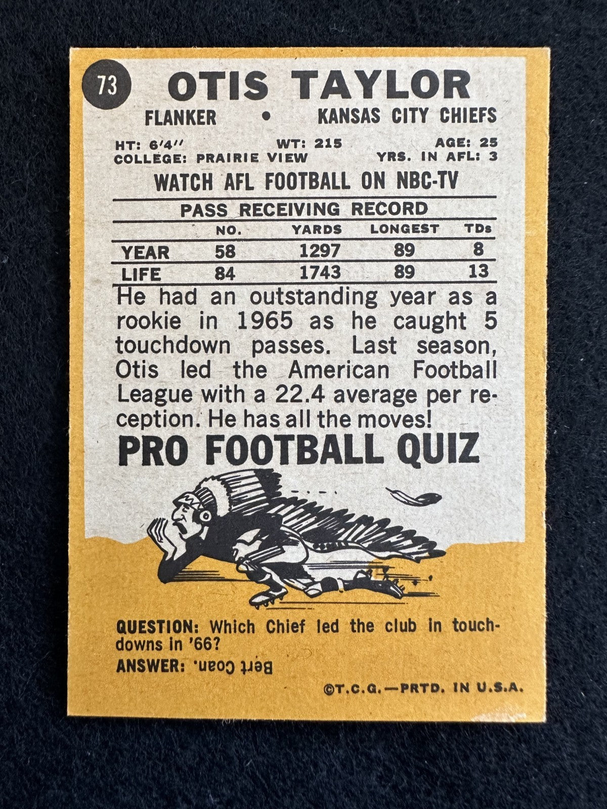 1967 Topps - Otis Taylor #73