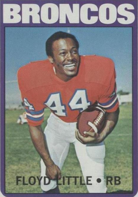1972 Topps Floyd Little (#50) NM HOFer, Broncos Great ^GRUMPYBUCK^