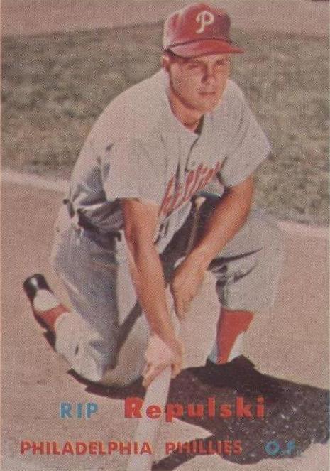 1957 Topps Rip Repulski (#245) EX Classic '50s Cardinals Outfielder ^GRUMPYBUCK^