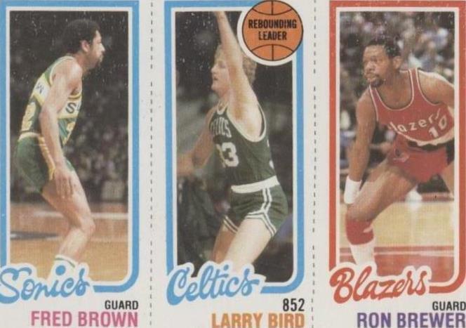 1980-81 Topps Larry Bird (#198) PSA 8 Rookie Card w/ Brown, Brewer ^GRUMPYBUCK^