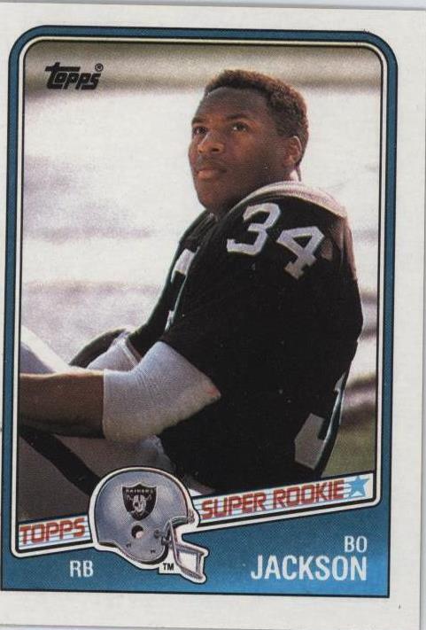 1988 Topps Bo Jackson (#327) NM Rookie Card, 2-Sport Star ^GRUMPYBUCK^