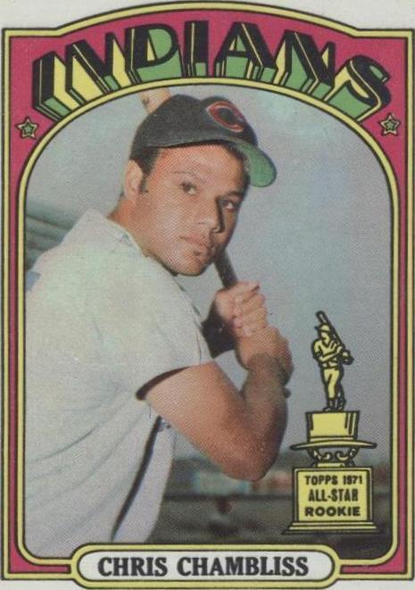 1972 Topps Chris Chambliss (#142) EX Rookie Card, Yankees/Indians ^GRUMPYBUCK^
