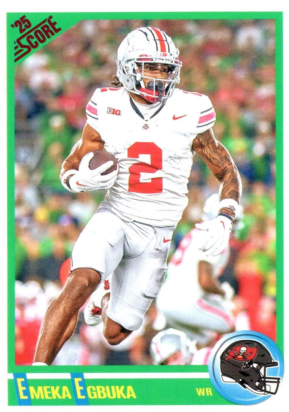 2025 Score Emeka Egbuka (#8) MINT Anniversary Rookie Card, OSU ^GRUMPYBUCK^
