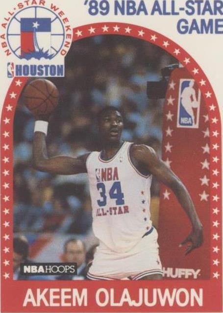 1989-90 NBA Hoops Akeem Olajuwon (#178) NM All-Star Card ^GRUMPYBUCK^