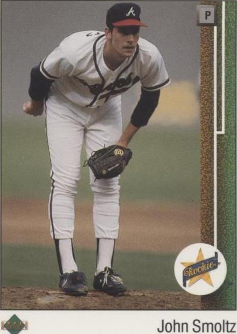 1989 Upper Deck John Smoltz (#17) NM Rookie Card, Braves Ace, HOFer ^GRUMPYBUCK^