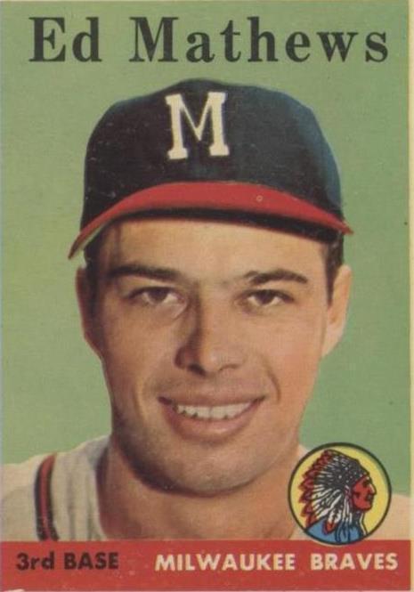 1958 Topps Eddie Mathews (#440) EX HOF 3B, Braves Slugger ^GRUMPYBUCK^