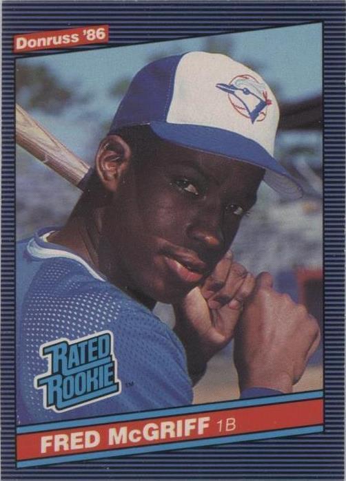 1986 Donruss Fred McGriff (#28) NM Rookie Card, HOFer, Slugger ^GRUMPYBUCK^