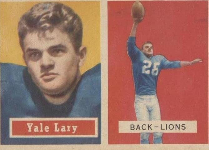 1957 Topps Yale Lary (#68) EX HOFer, Lions Defensive Star ^GRUMPYBUCK^
