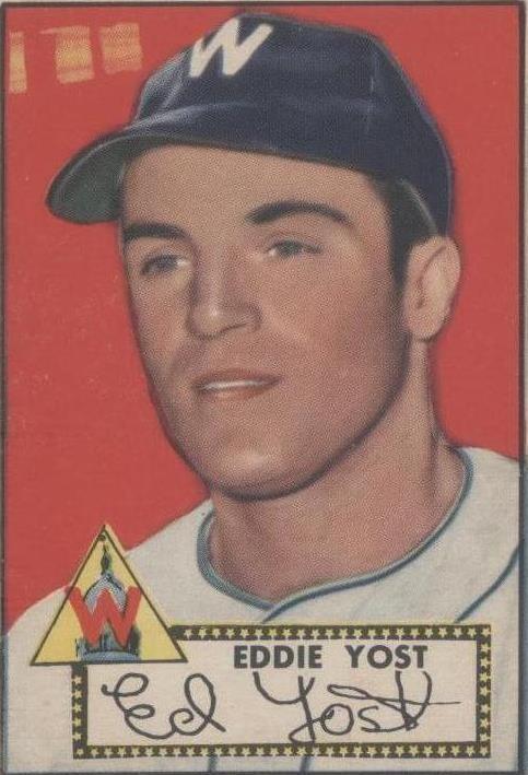 1952 Topps Eddie Yost (#123) Very Good Condition, Great Color! ^GRUMPYBUCK^