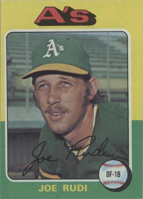 1975 Topps Joe Rudi (#45) NM WS Champ With Oakland ^GRUMPYBUCK^