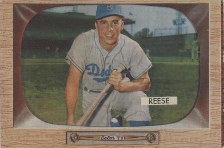 1955 Bowman Pee Wee Reese (#37) NM HOFer, Dodgers Great ^GRUMPYBUCK^