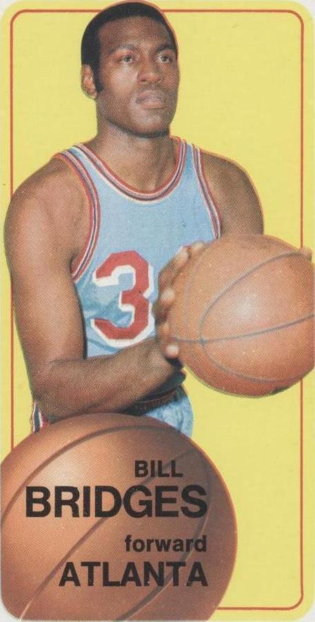 1970-71 Topps Bill Bridges (#71) EX Hawks Forward & Rebounder ^GRUMPYBUCK^