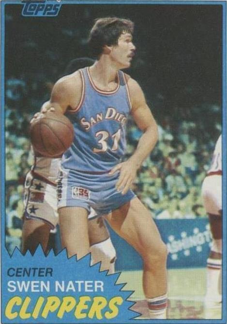 1981–82 Topps Swen Nater (#38) NM Clippers Center, ABA/NBA Veteran ^GRUMPYBUCK^