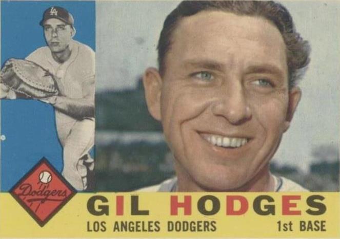 1960 Topps Gil Hodges (#295) EX HOFer, Dodgers Great ^GRUMPYBUCK^