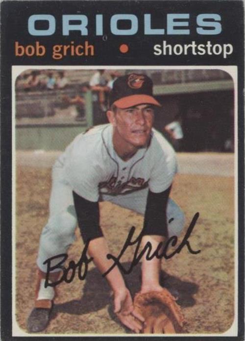 1971 Topps Bobby Grich (#193) VG Rookie Card, All-Star 2B, Orioles ^GRUMPYBUCK^