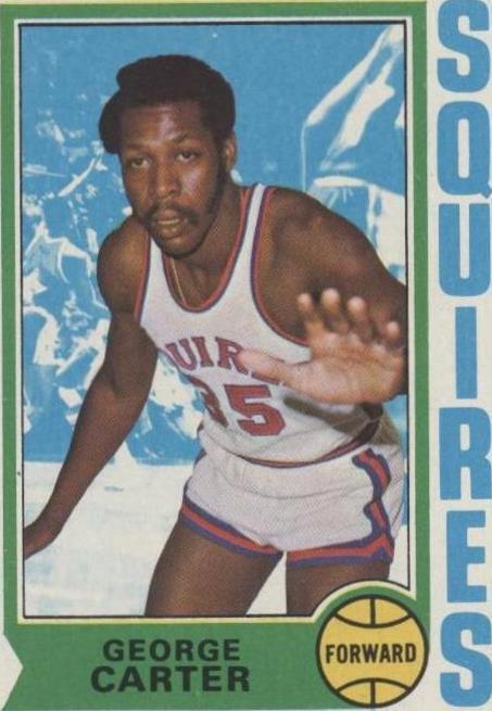 1974-75 Topps George Carter (#178) EX ABA Vet, Squires Standout ^GRUMPYBUCK^