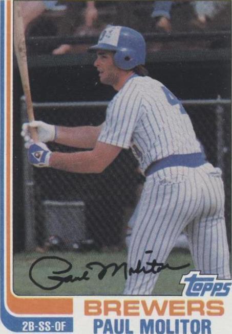 1982 Topps Paul Molitor (#195) NM HOFer, Brewers Legend ^GRUMPYBUCK^