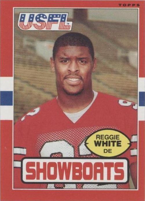 1985 Topps USFL Reggie White (#75) MT HOFer, Rookie Card ^GRUMPYBUCK^
