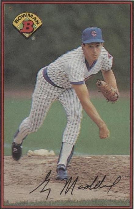 1989 Bowman Greg Maddux (#284) NM HOFer, Cubs Ace in His Prime ^GRUMPYBUCK^