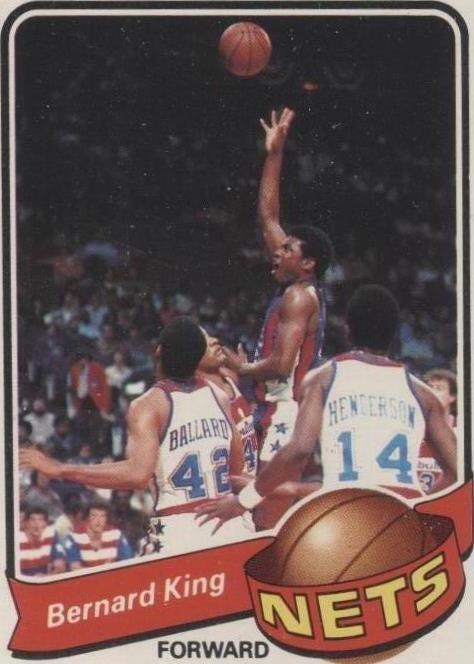 1979-80 Topps Bernard King (#14) NM Scoring Machine, Nets Star ^GRUMPYBUCK^