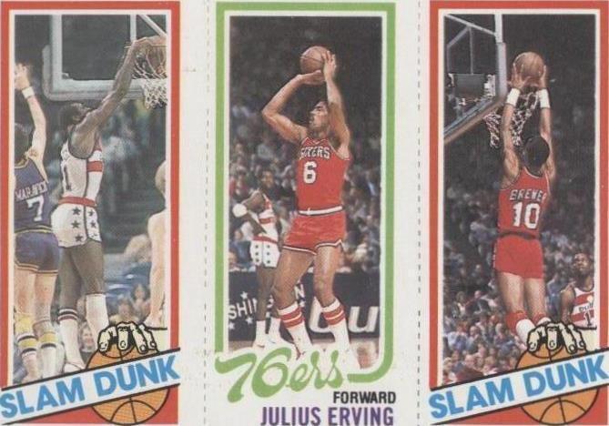1980-81 Topps Julius Erving, Elvin Hayes, Brewer (#258-181-257) NM ^GRUMPYBUCK^