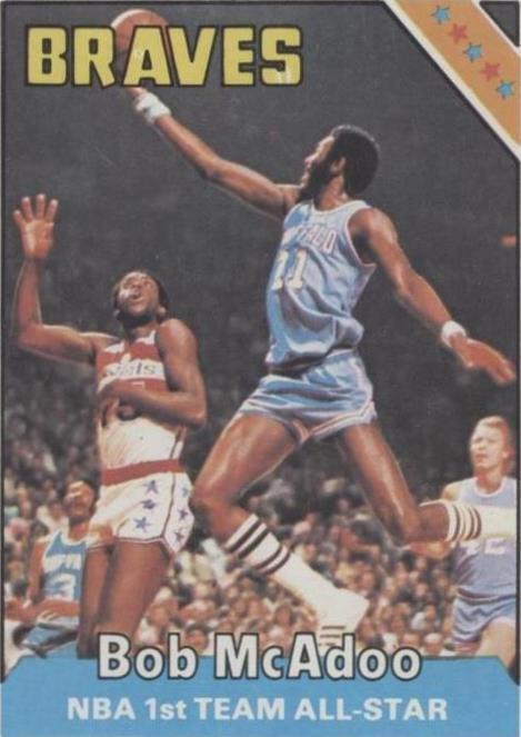 1975–76 Topps Bob McAdoo (#10) PSA 9 HOFer, Braves Star ^GRUMPYBUCK^