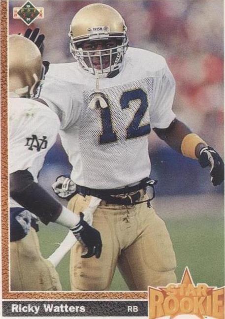 1991 Upper Deck Ricky Watters (#9) NM Rookie Card, 49ers Star ^GRUMPYBUCK^