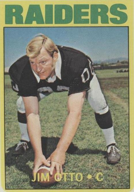 1972 Topps Jim Otto (#86) NM HOFer, Raiders Ironman ^GRUMPYBUCK^