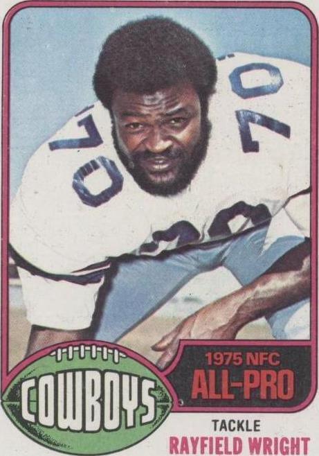 1976 Topps Rayfield Wright (#190) NM HOFer, Cowboys Legend ^GRUMPYBUCK^