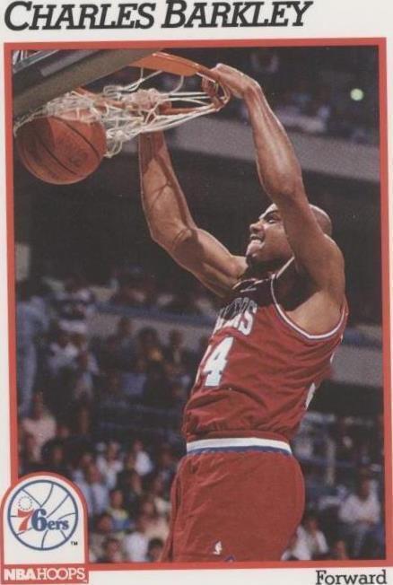1991-92 Hoops Charles Barkley (#156) NM HOFer, Sixers Beast ^GRUMPYBUCK^
