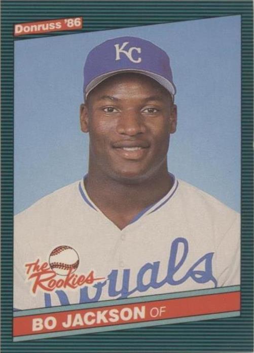 1986 Donruss The Rookies Bo Jackson (#38) NM Rookie Card, 2 Sports ^GRUMPYBUCK^