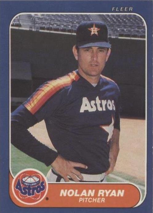 1986 Fleer Nolan Ryan (#310) NM HOFer, Astros Flame Thrower ^GRUMPYBUCK^