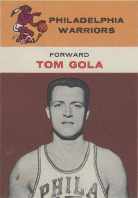 1961-62 Fleer Tom Gola (#14) EX HOFer, Warriors All-Around Star ^GRUMPYBUCK^