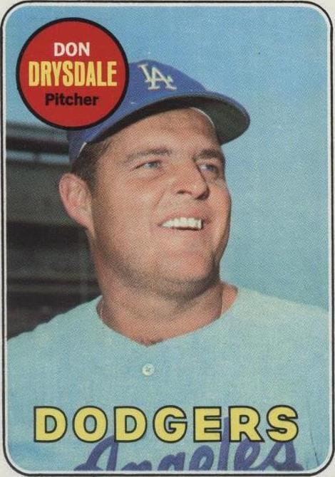 1969 Topps Don Drysdale (#400) PSA 7 HOFer, Dodgers Great ^GRUMPYBUCK^